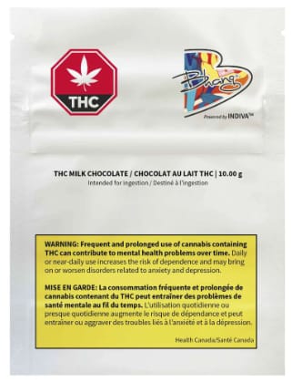 Chocolat au lait de THC Bhang